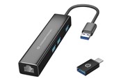 USB-Hubs - Conceptronic DONN07BA - hub - 3 ports USB-Hubs - 3 - Schwarz - DONN07BA