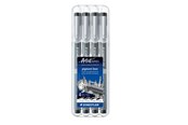 Utensilien zum Schreiben und Zeichnen - Staedtler Fineliner pigment liner black 4pcs - 308 WP4