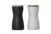 Küchenzubehör - AdHoc Salt and Pepper Mill  Twin Mini Black Grey 13.3 cm - MP125