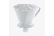 Kaffeezubereitung - Cilio Kaffeetrichter mit Auslaufgröße 4, weiß - C106091