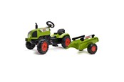Rutscherautos und Laufräder - Falk Tractor with trailor Claas - 808-052