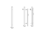 Gartengeräte - HORTUS Starting post for single wind screen - 211-920