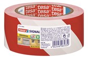Klebeband und Kleber - tesa Signal Universal Warning marking tape 66m x 50mm Red-White - 58134-00000-00