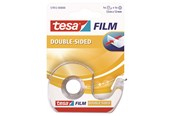 Klebeband und Kleber - tesa film double-sided tape 7.5m x 12mm Transparent + dispenser - 57912-00000-02