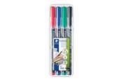 Utensilien zum Schreiben und Zeichnen - Staedtler Universal pen Lumocolor perm M 4pcs - 317 WP4