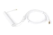 Tastaturen - DUTZO Coiled Aviator USB-C cable - White - Upgrade-Zubehör - Weiss - DCA-UC-WHT
