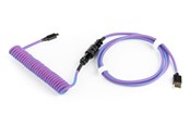 Tastaturen - DUTZO Coiled Aviator Micro-USB B cable - Purple - Upgrade-Zubehör - Lila - DCA-UMB-PUR