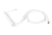 Tastaturen - DUTZO Coiled Aviator Micro-USB B cable - White - Upgrade-Zubehör - Weiss - DCA-UMB-WHT
