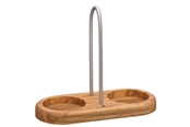 Küchenzubehör - Zassenhaus Bordholder salt/peber m/håndtag oliven - Z036060