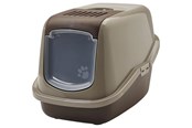 Katzen - Savic Nestor Cat Toilet Home warm gray-chocolate brown 56x39cm - K0227B