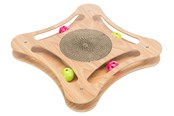 Katzen - Trixie Kratzpappe mit Holzrahmen & Spielbällen - TX48021