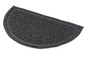 Katzen - Trixie Katzentoilettenmatte, halbrund, PVC, 41 × 25 cm, anthrazit - TX40385