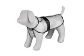 Hunde - Trixie Tarbes raincoat M: 46 cm transparent/black piping - TX3004