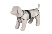 Hunde - Trixie Tarbes raincoat S: 38 cm transparent/black piping - TX3002