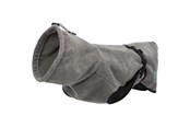 Hunde - Trixie Bathrobe for dogs terry cloth XL: 75 cm grey - TX23575