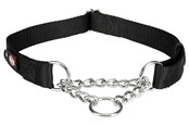 Hunde - Trixie Premium semi-choke L–XL: 45–70 cm/25 mm black - TX202901