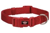 Hunde - Trixie Premium Collar Red S 25-40cm/15mm - TX202203