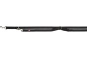 Hunde - Trixie Premium adjustable lead XS–S: 2.00 m/15 mm black - TX200401
