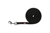 Hunde - Trixie Tracking leash rubberised S-M: 5 m/15 mm - black - TX19786