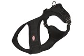 Hunde - Trixie Comfort Soft touring harness XXS–XS: 25–35 cm/15 mm black - TX16241