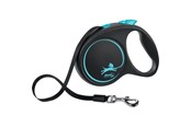 Hunde - Flexi Black Design M leash 5 m 25 kg blue - H78015L