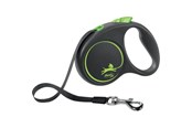Hunde - Flexi Black Design S leash 5 m 15 kg green - H78014G