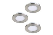 Smart-Home - EGLO FUEVA-Z recessed spotlight Ø85 mm satin nickel 3-pack - 900111