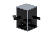 Lampen - EGLO TP CUBE CONNECTOR Zubehör, schwarz, alu eloxiert - 98803