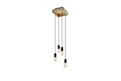 Lampen - EGLO WOOTTON Hängeleuchte, braun, schwarz - 43591