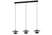 Lampen - EGLO NUVANO Hängeleuchte, schwarz, gold - 99663
