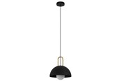 Lampen - EGLO CALMANERA Hängeleuchte, schwarz, messing - 99693