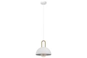 Lampen - EGLO CALMANERA Hängeleuchte, weiss, messing - 99695