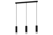 Lampen - EGLO BUTRANO Hängeleuchte, schwarz, silber - 99698
