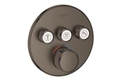 Dusch- und Montagezubehör - Grohe Grohtherm SmartControl Thermostat for installation with 3 valves, brushed hard graphite - 29121AL0