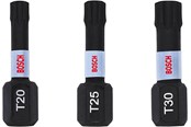 Bohrer & Bits - Bosch Impact Control Screwdriver Bits T Set 25 mm 3 pcs. - 2608522479