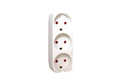 Schaltereinheiten - Gripo Socket with 3 outlets and earth White - 5709119075507