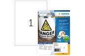 Papier, Fotopapier und Etiketten - HERMA Wetterfeste Outdoor-Folienetiketten A4, 210 x 297 mm, weiß, extrem stark haftend, dehnfähig - 9543