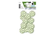 Einrichtung - HERMA decoration adhesive - mini soccer ball - 3 cm diameter - plastic (pack of 12) - 15025