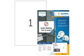 Papier, Fotopapier und Etiketten - HERMA Ablösbare Etiketten A4, 210 x 297 mm, weiß - 10315