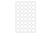 Verpackungsmaterialien - HERMA sealing label - 19 mm diameter - transparent - polyester (pack of 640) - 2257