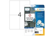 Papier, Fotopapier und Etiketten - HERMA Ablösbare Etiketten A4, 105 x 148 mm, weiß - 5082