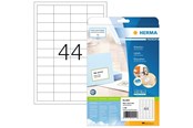 Papier, Fotopapier und Etiketten - HERMA PREMIUM Etiketten A4, 48,3 x 25,4 mm, weiß, permanent haftend - 5051