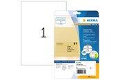 Papier, Fotopapier und Etiketten - HERMA Transparente Folien-Etiketten, matt, A4, 210 x 297 mm, wetterfest, permanent haftend - 4375