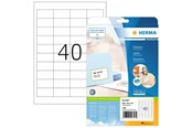 Papier, Fotopapier und Etiketten - HERMA PREMIUM Etiketten A4, 48,5 x 25,4 mm, weiß, permanent haftend - 4357