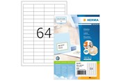 Papier, Fotopapier und Etiketten - HERMA PREMIUM Etiketten A4, 48,3 x 16,9 mm, weiß, permanent haftend - 4271