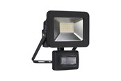 Lampen - Gripo Floodlight LED 20W with Quick Connector and sensor, Black - 5711804019970