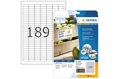 Papier, Fotopapier und Etiketten - HERMA Power-Etiketten A4, 25,4 x 10 mm, weiß, extrem stark haftend, aus Papier - 10900
