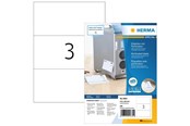 Papier, Fotopapier und Etiketten - HERMA Etiketten A4, 210 x 99 mm, weiß, perforiert, 300 St. - 4664
