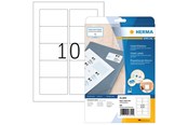 Papier, Fotopapier und Etiketten - HERMA Inkjet-Etiketten A4, 83,8 x 50,8 mm, weiß, permanent haftend - 8840
