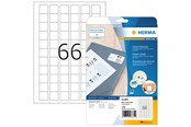 Papier, Fotopapier und Etiketten - HERMA Inkjet-Etiketten A4, 25,4 x 25,4 mm, weiß, permanent haftend - 8831